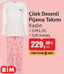 ÇİLEK DESENLİ PİJAMA TAKIMI KADIN ÇİLEK DESENLİ PİJAMA TAKIMI KADIN